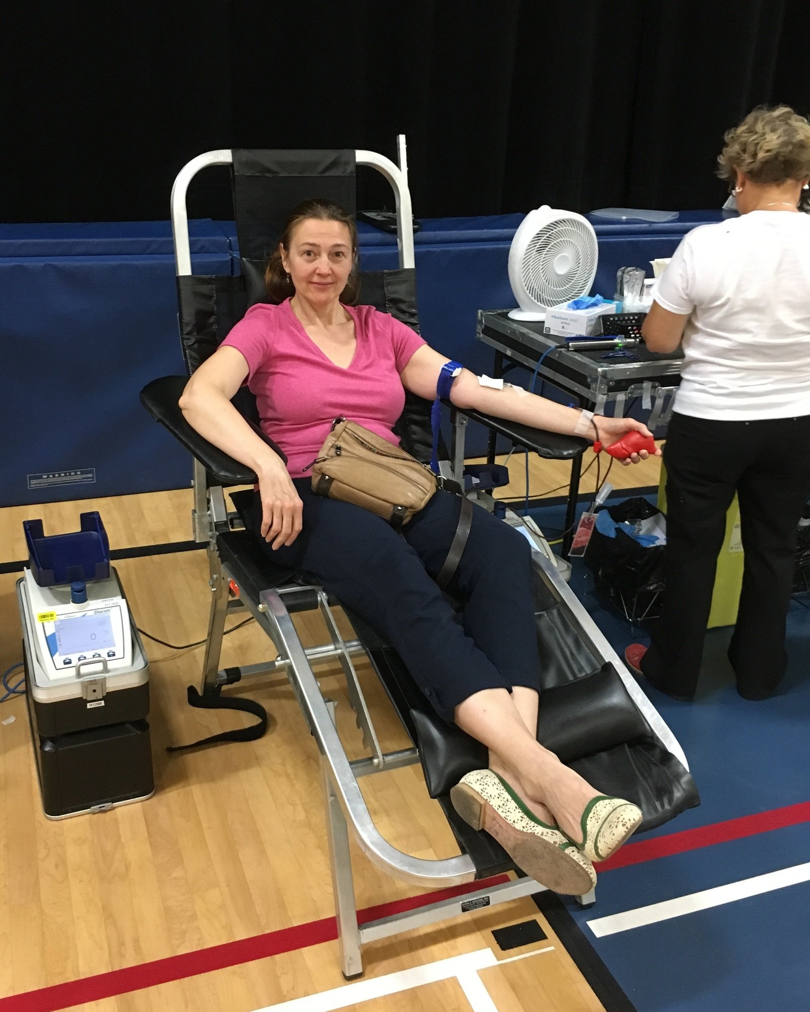 Blood donation center saving lives